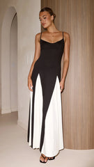 Darcie Maxi Dress - Black / Nude