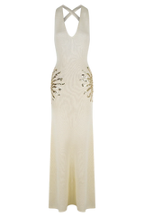 Ellington Knit Maxi Dress With Sequin - Ivory