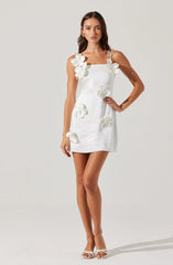 Cerelia 3D Floral Mini Dress