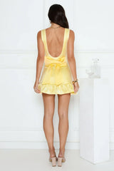 Daisy Chain Days Mini Dress Yellow