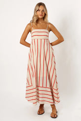Brea Maxi Dress - Cream Stripe
