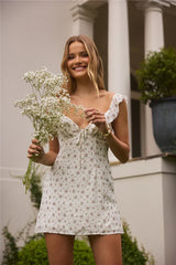 Open Hearts Mini Dress White