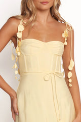 Della Midi Dress - Yellow